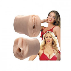 DocJohnson Andrews & JAnn Double Pocket Pussy - Masturbatore a Forma di Vagina e Bocca, Realistico, Color Pelle, Senza
