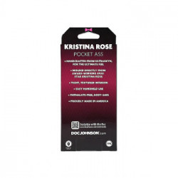 DocJohnson Kristina Rose Ultraskyn Pocket Ass - Masturbatore a Forma di Ano, senza Vibrazioni, Realistico