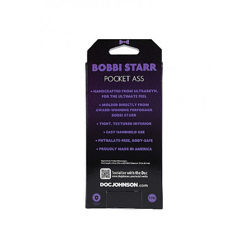 DocJohnson Bobbi Starr Ultraskyn Pocket Ass -...