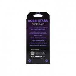 DocJohnson Bobbi Starr Ultraskyn Pocket Ass - Masturbatore a Forma di Ano, senza Vibrazioni, Realistico