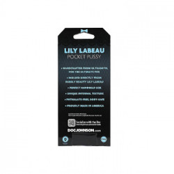 DocJohnson Lily Labeau Ultraskyn Pocket Pussy - Masturbatore a Forma di Vagina, senza Vibrazioni, Realistico