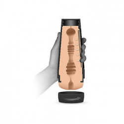 DocJohnson William Seed Ultraskyn Stroker Ass - Masturbatore a Forma di Ano, senza Vibrazioni, Contenitore Aspirante, Realistico