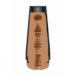 DocJohnson GOSM Ultraskyn Stroker Pussy - Masturbatore a Forma di Vagina, senza Vibrazioni, Contenitore Aspirante, Realistico