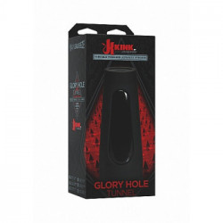 DocJohnson Glory Hole Tunnel Ultraskyn Stroker - Masturbatore, Senza Vibrazione, Contenitore Aspirante, Nero