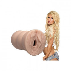 DocJohnson Sophia Rossi Ultraskyn Pocket Pussy - Masturbatore a Forma di Vagina, Stimolante, Portatile, senza Vibrazioni