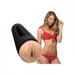 DocJohnson Jessie Andrews Ultraskyn Stroker Pussy - Masturbatore a Forma di Vagina,Senza Vibrazione, Contenitore Aspirante