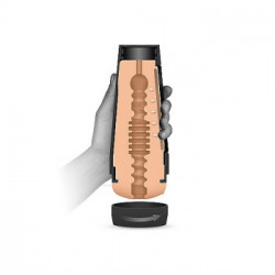 DocJohnson Jessie Andrews Ultraskyn Stroker Pussy - Masturbatore a Forma di Vagina,Senza Vibrazione, Contenitore Aspirante