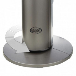 Argo Aspire Tower - Ventilatore a torre, Argento, 3 Vel 