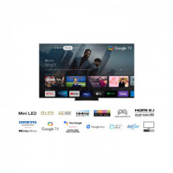 TCL Serie C83 Mini LED 65" 65C835 audio Onkyo 2.1 Google TV 2022