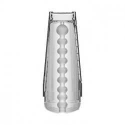 DocJohnson Optix Ultraskyn Stroker Pussy - Masturbatore, Senza Vibrazione, Contenitore Aspirante, Trasparente