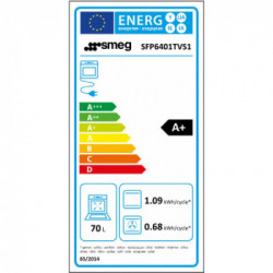 Smeg SFP6401TVS1 - Forno Elettrico da Incasso, 70 Litri, Argento, Classe A+