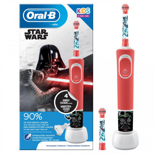 Oral-B Kids Spazzolino Elettrico 1 Manico e 2...