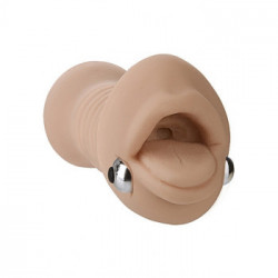 DocJohnson Blowjob Sucker - Masturbatore, Color Pelle, Realistico, senza Vibrazioni