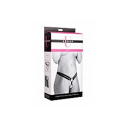XR Brands Unity Double Penetration Strap On - Cintura per Doppio Dildo, Doppia Stimolazione