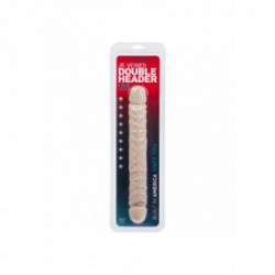 DocJohnson Jr. Veined Double Header Skin - Doppio Dildo, Lungo 30 cm, Doppia Penetrazione
