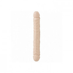 DocJohnson Jr. Veined Double Header Skin Bender - Doppio Dildo, Lungo 30 cm, Doppia Penetrazione