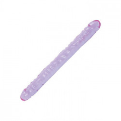DocJohnson Double Dong Purple - Doppio Dildo, Lungo 45 cm, Doppia Penetrazione