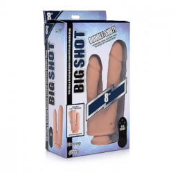 Shots Double Penetration Dildo Light - Doppio Dildo, con Vibrazione, Stimolante, Realistico