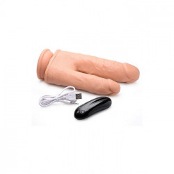 Shots Double Penetration Dildo Light - Doppio Dildo, con Vibrazione, Stimolante, Realistico