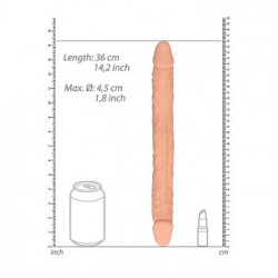 Shots Double Dong Flesh - Dildo Doppio, 36 cm, Realistico, Stimolante