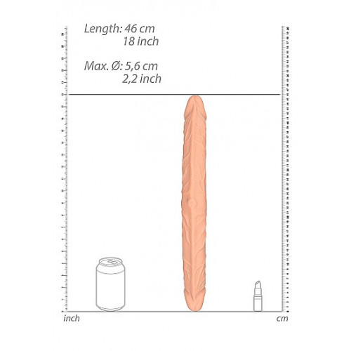 Shots Double Dong Flesh - Doppio Dildo, 46 cm,...