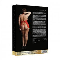 ShotsMerry Babydoll OSX - Provocante, Seducente, Rossa, Tg XL/3XL