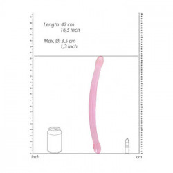 Shots Dildo Pink - Dildo Doppio, 42cm , Lungo