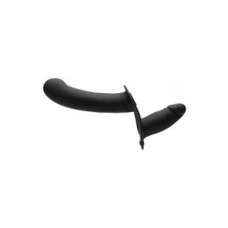XR Brands Double Diva Small Black - Strap On, Doppio Dildo, Remote Control