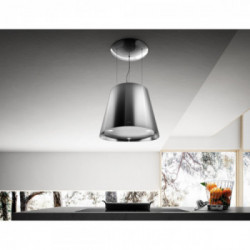 Elica EASY UX BL/F/50 - Cappa Filtrante Sospesa, Nero, 50 cm, PRF0120352, A