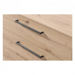 Kit Furniture Spain Cassettiera, 4 Cassetti, 91,5x42x95 cm, Rovere Anticato