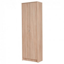 Kit Furniture Nemo Armadio, 2 Ante Battenti, 6 Ripiani, 60x33x191,5cm, Colore Sonoma