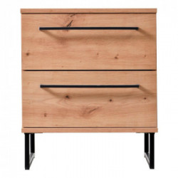 Kit Furniture Spain Cassettiera, 2 Cassetti, 45,5x35x54 cm, Rovere Anticato