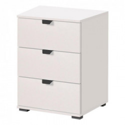 Kit Furniture Swiss Cassettiera, 3 Cassetti, 45x40x63 cm, Bianco Opaco