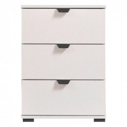 Kit Furniture Swiss Cassettiera, 3 Cassetti, 45x40x63 cm, Bianco Opaco