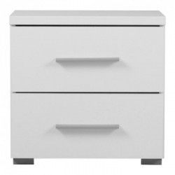 Kit Furniture Europe Cassettiera, 2 Cassetti, 44,5x33,5x43 cm, Bianco Opaco