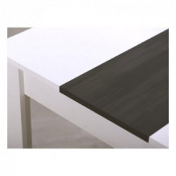 KitFurniture Lisbona Bianco Opaco Tavolo 6 Posti, Truciolato Rivestito con Carta Melaminica, 135x80,5x74,5 cm