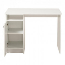 Kit Furniture Paris Scrivania, 1 Anta Battente, 1 Ripiano, 100x50x74,5 cm, Bianco