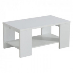 Kit Furniture Ireland Tavolino, 1 Ripiano, 90,5x50,5x41,5 cm., Bianco Opaco