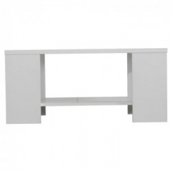 Kit Furniture Ireland Tavolino, 1 Ripiano, 90,5x50,5x41,5 cm., Bianco Opaco