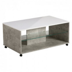 OLD M Tavolino Kit Furniture 7720021 TAVOLINO ITALY CEMENTO-BIANCO 101