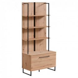 Libreria Kit Furniture Spain Rovere anticato e Nero 7720093