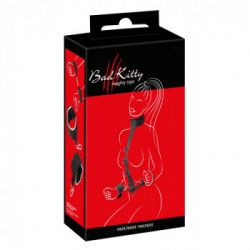 Bad Kitty Neck Restraint Set - Set Bondage, Polsiere + Collare, Colore Nero