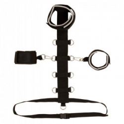 Bad Kitty Neck Restraint Set - Set Bondage, Polsiere + Collare, Colore Nero
