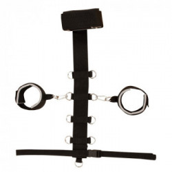 Bad Kitty Neck Restraint Set - Set Bondage, Polsiere + Collare, Colore Nero