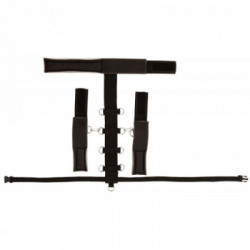 Bad Kitty Neck Restraint Set - Set Bondage, Polsiere + Collare, Colore Nero