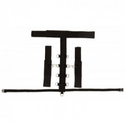 Bad Kitty Neck Restraint Set - Set Bondage, Polsiere + Collare, Colore Nero