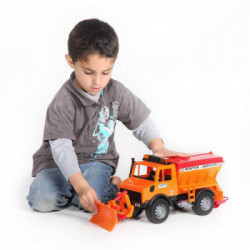 MB Unimog spargisale e spazzaneve Bruder