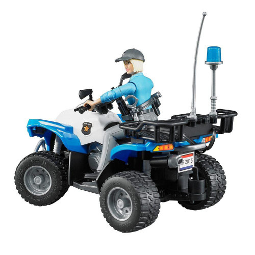 Bruder 63010 - Quad della Polizia con...