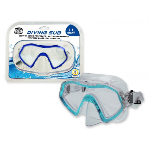 MASCHERA IN VETRO TEMPERATO 2 COL. 3-8 ANNI
