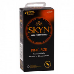 Manix Skyn King Size - Preservativi Ultrasottili senza Lattice, Confezione da 10